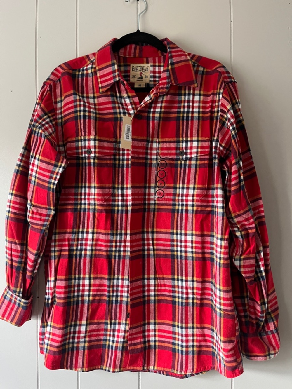 RedHead Red and Black Plaid Button-Front Shirt